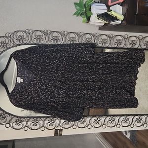 Ava & Viv black floral 2xl dress